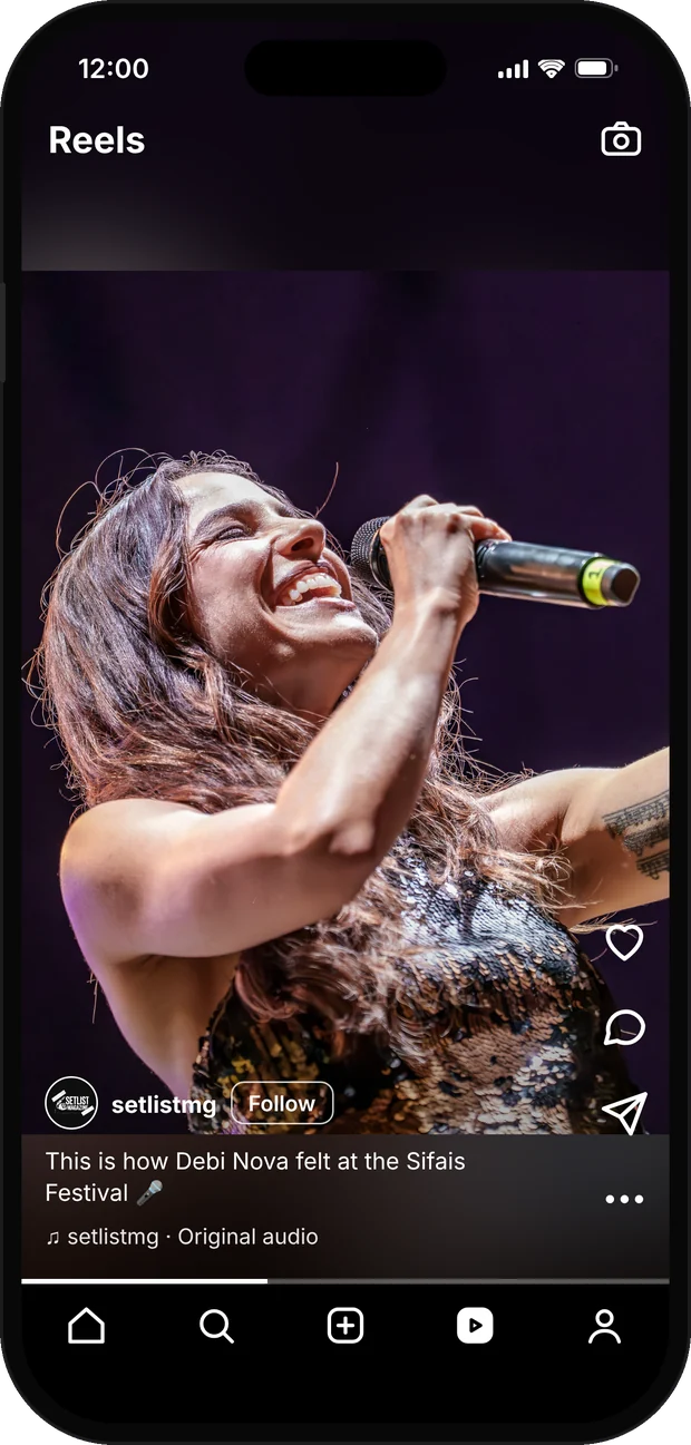 Setlist reel with Debi Nova